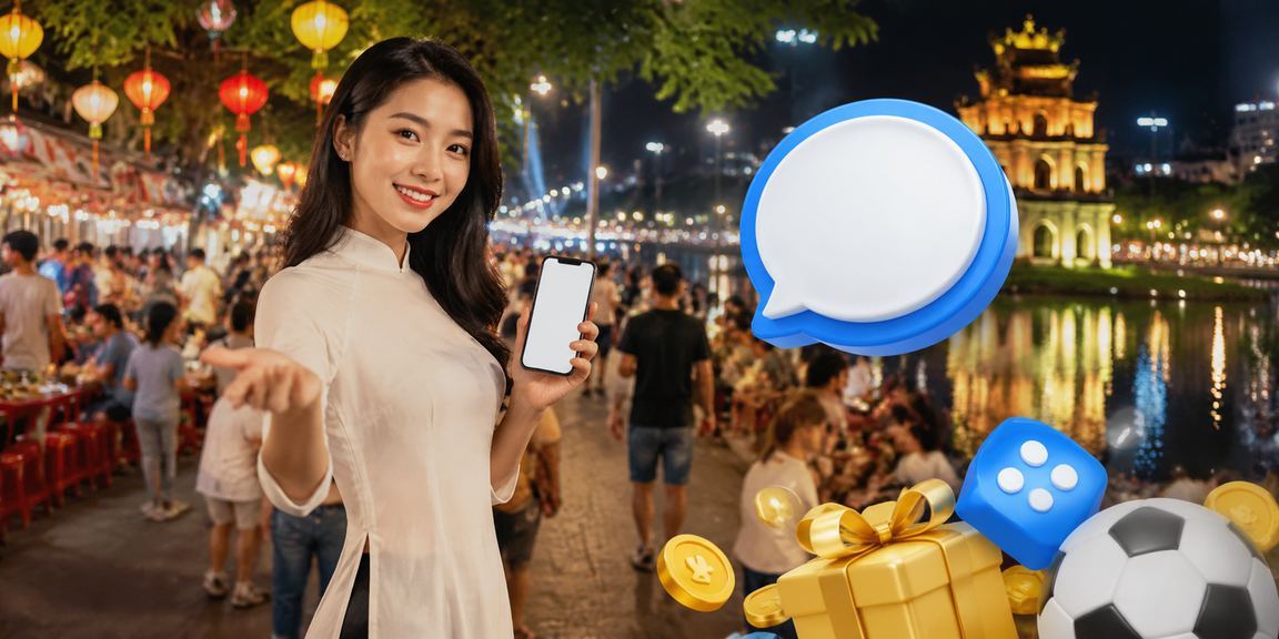 Người dùng đăng ký tài khoản cá cược trực tuyến tại chợ đêm Hà Nội